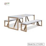 Canteen Dining Table Bench Premium