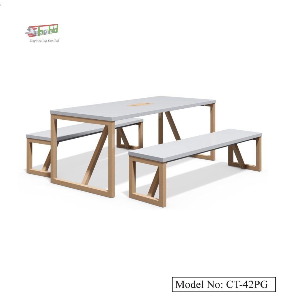 Canteen Dining Table Bench Premium