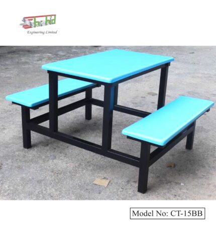 Best Furniture Student Canteen Dining Table With Fixed chair