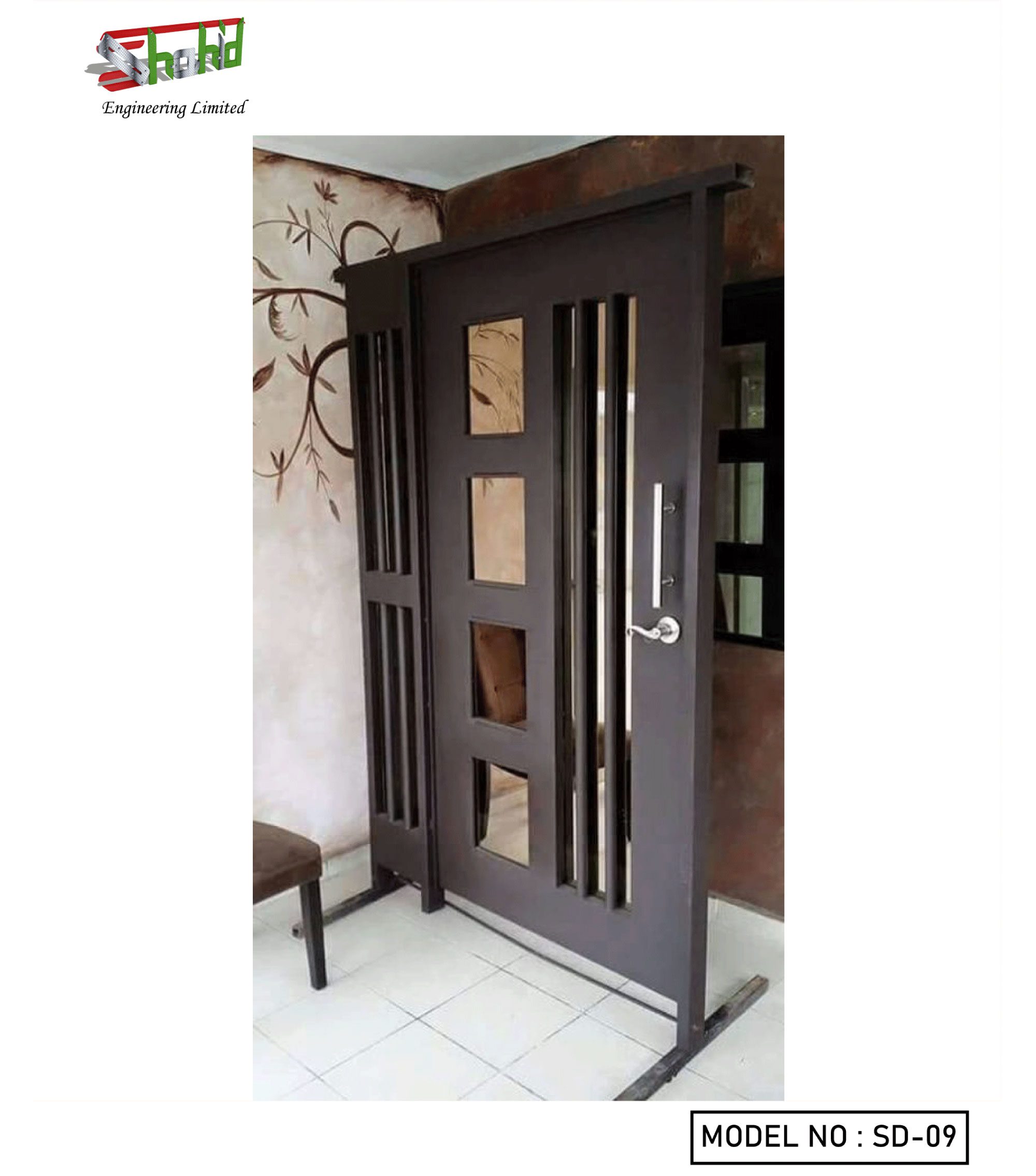 Steel Door with a Single Door of Excellent Wrought Iron Shahid Engineering Ltd Steel Door with a Single Door of Excellent Wrought Iron Shahid Engineering Ltd