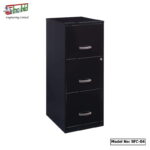Three-drawer filing cabinet