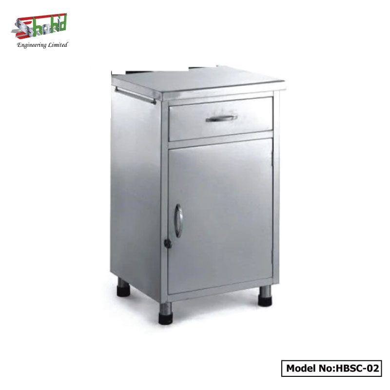 Bedside Cabinet with Drawer & Door for Hospital