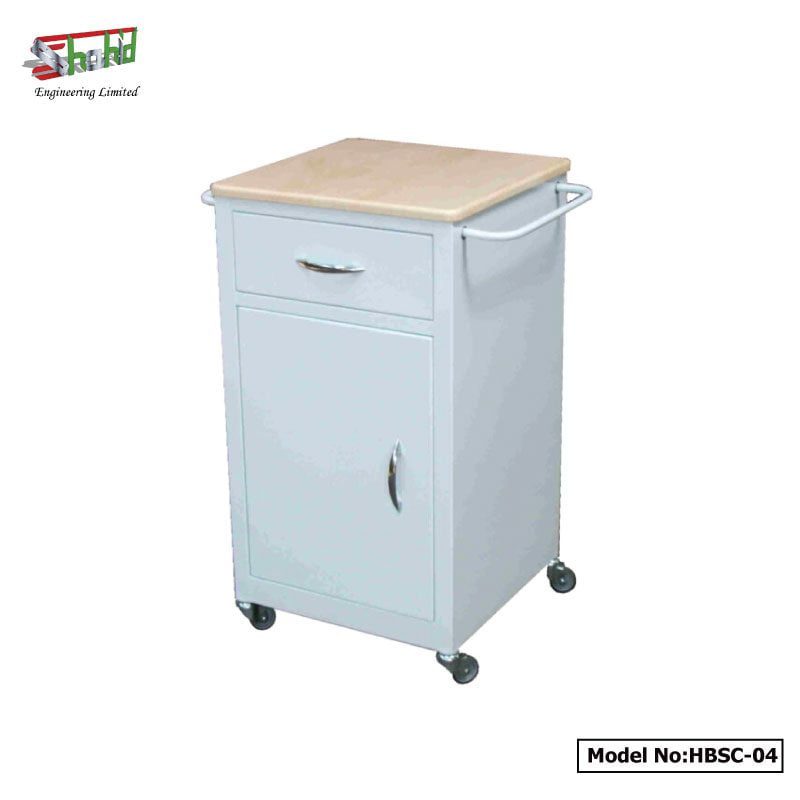 Bedside Cabinet with Drawer and Door for Hospital