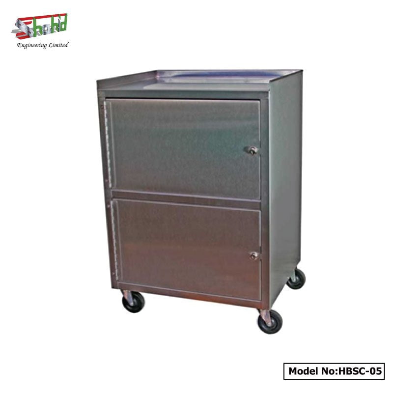 Drawer and door hospital bedside cabinet