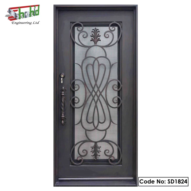 Stylish-High-Quality-Single-Decorative-Steel-Door decorative steel door