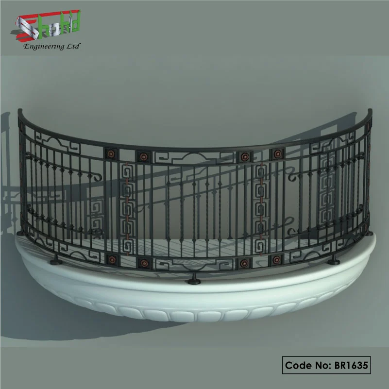 Iron Balcony Railing with Beautiful Designs