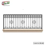 Wrought Iron MS Balcony Railing for Durability