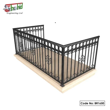 Wrought Iron MS Balcony Railing for Durability