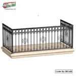 Wrought Iron MS Balcony Railing for Durability