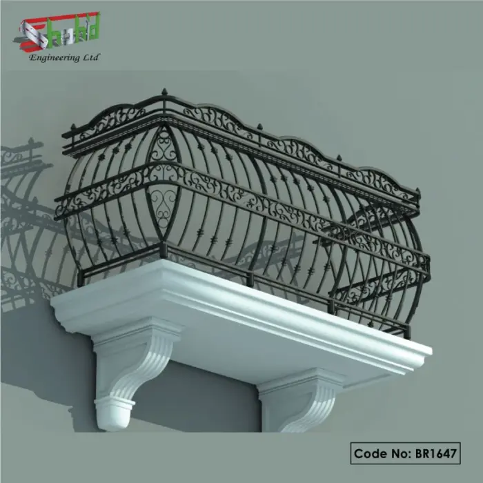 Heavy Metal MS Balcony Railings | BR1647 - Shahid Engineering Ltd
