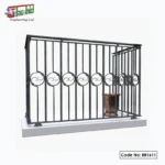 Modern steel balcony railing