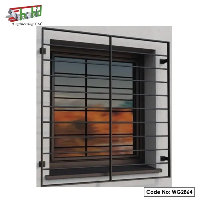 Window Square Grill Stainless Steel MS Window Grill Designs | WG2864 - Shahid Engineering Ltd