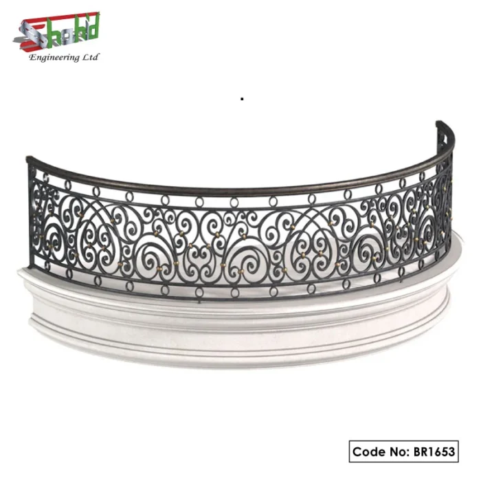 Durable Cast Iron Balcony Railing
