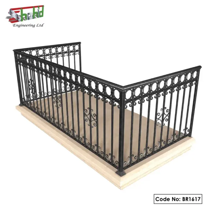 Ms Sheet Railing High Strength MS Balcony Railing | BR1617 - Shahid Engineering Ltd