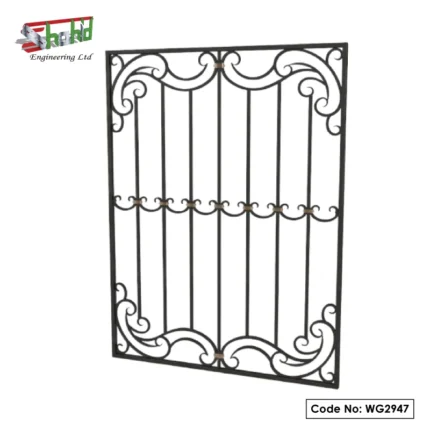 MS Window Grill with Floral Design