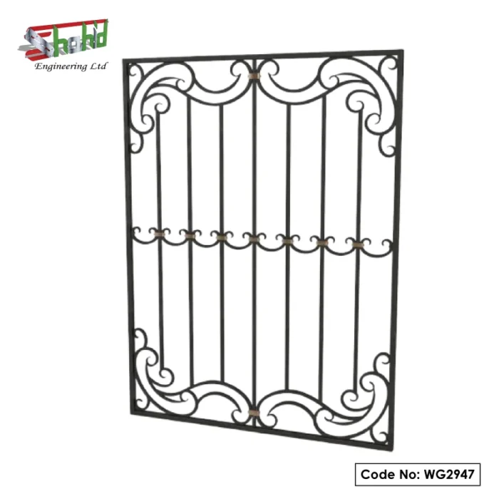 MS Window Grill with Floral Design