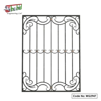 MS Window Grill with Floral Design