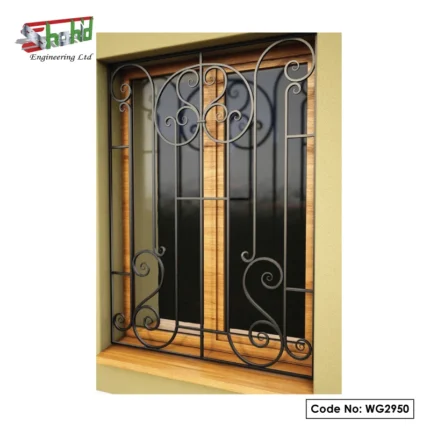 MS Window Grill with Metal Finish