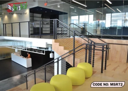 Industrial Cable Stair Railing