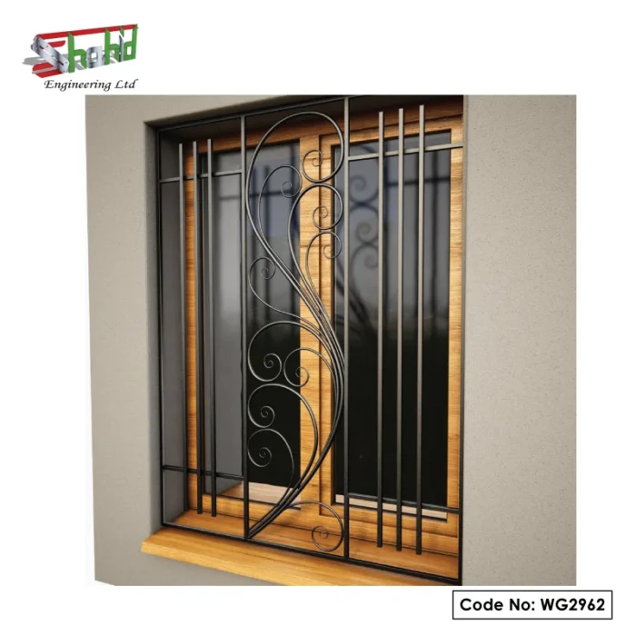 Custom Welded MS Window Grill for Unique Homes