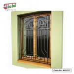 Stylish Black MS Window Grill for Elegant Look