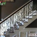 Sleek Black mS Stair Railing