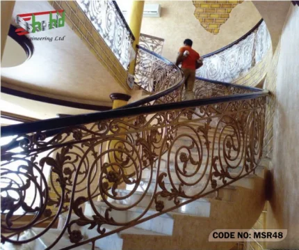 Modern Stylish Cast Iron Railing