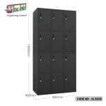 12 Door Metal Locker