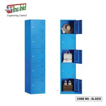 Metal Storage Locker Cabinet 5 Door