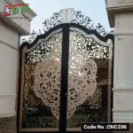 CNC Laser Cutting Boundary Gate in Bangladesh | Modern Custom Design