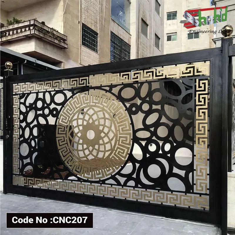 Laser-Cutting-Gate-CNC207 Modern Metal Gate Design in Bangladesh | CNC207 - Image 1